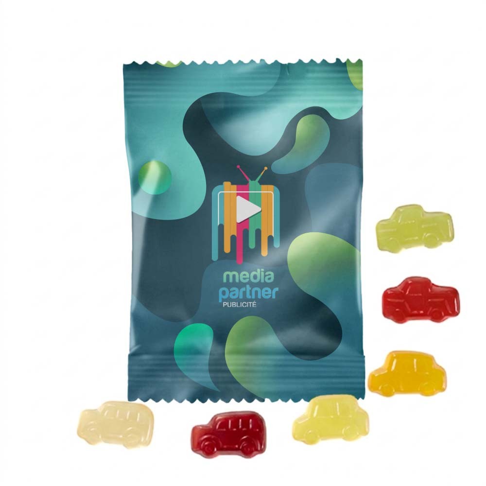 Voitures Nostalgie Fruitées - Saint-Pierre-la-Cour imprimé avec logo