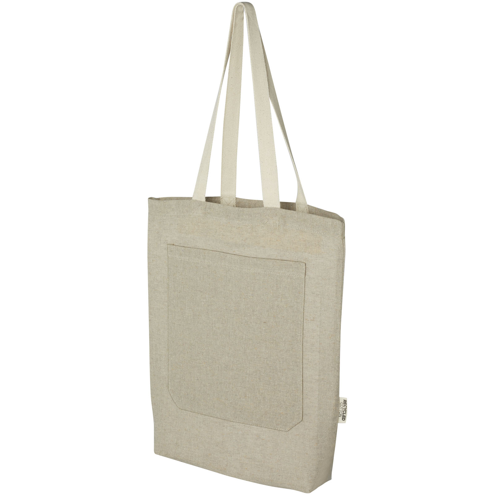 ÉcoSac 150 g/m² en coton recyclé avec poche frontale 9L - Comprégnac