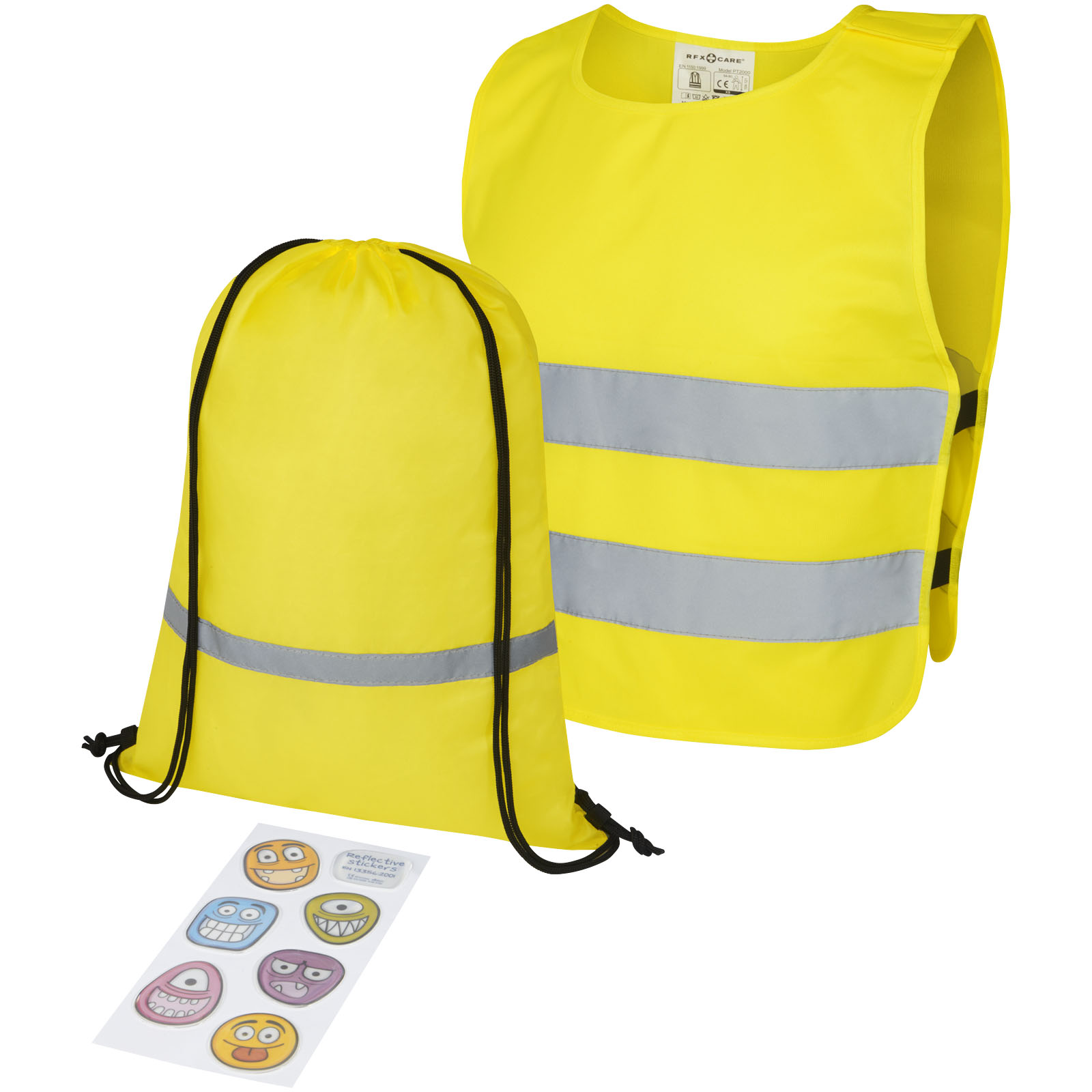 Gilet de sécurité jaune fluo Homologué 2 bandes personnalisable