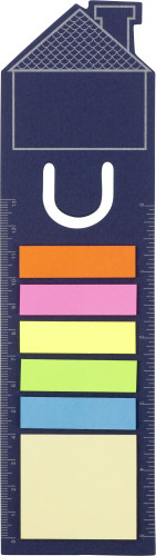 Marque-page en carton avec règle et notes adhésives - Sainte-Eulalie