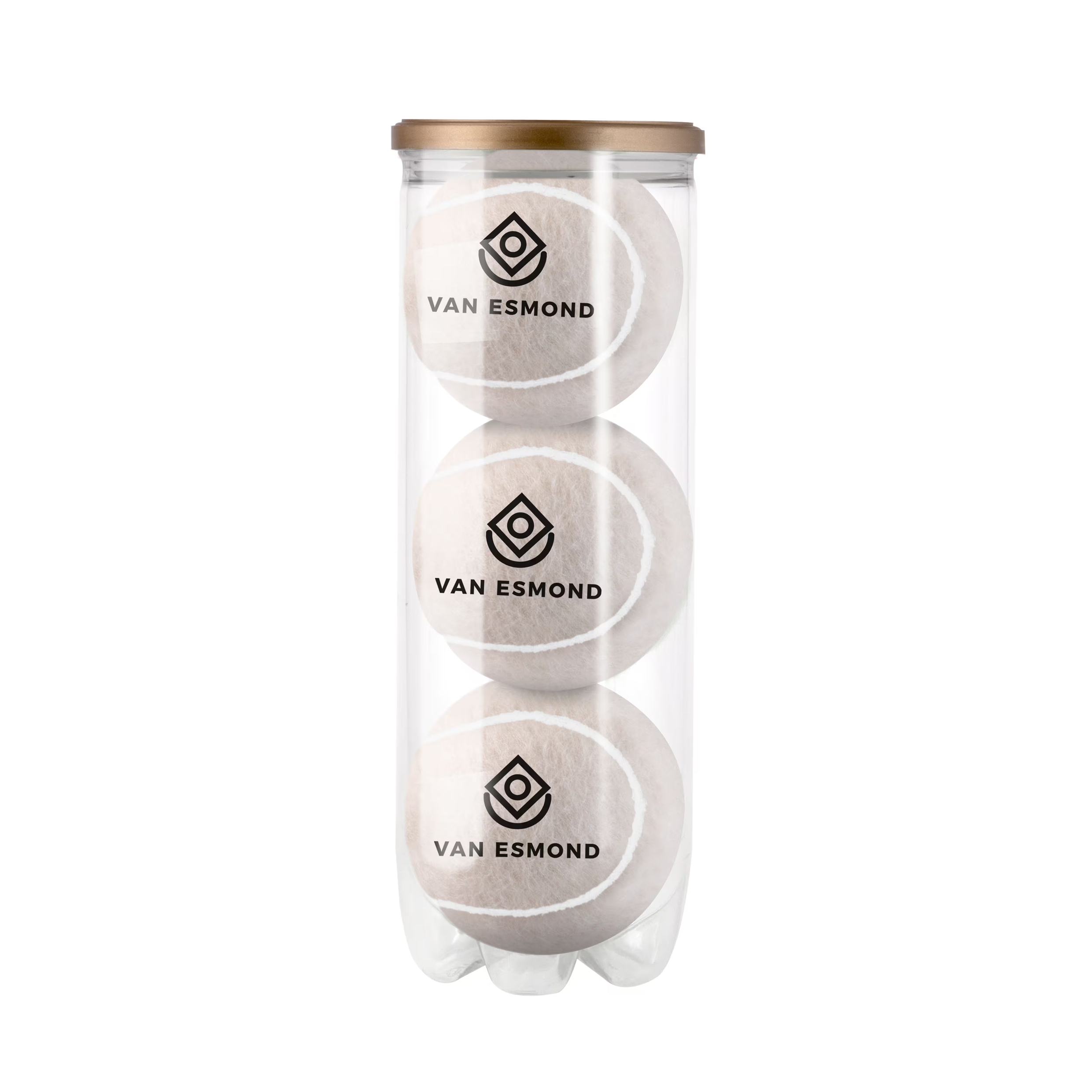 Tube de balles de padel colorées