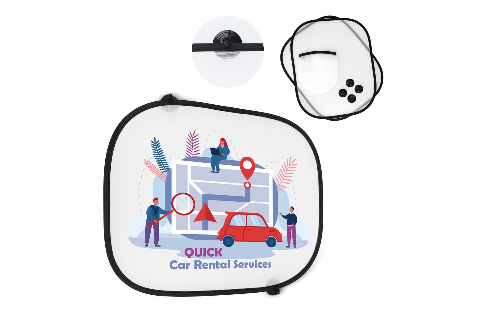 Parasol de Voiture avec Sacoche - Longchamp-sur-Aujon