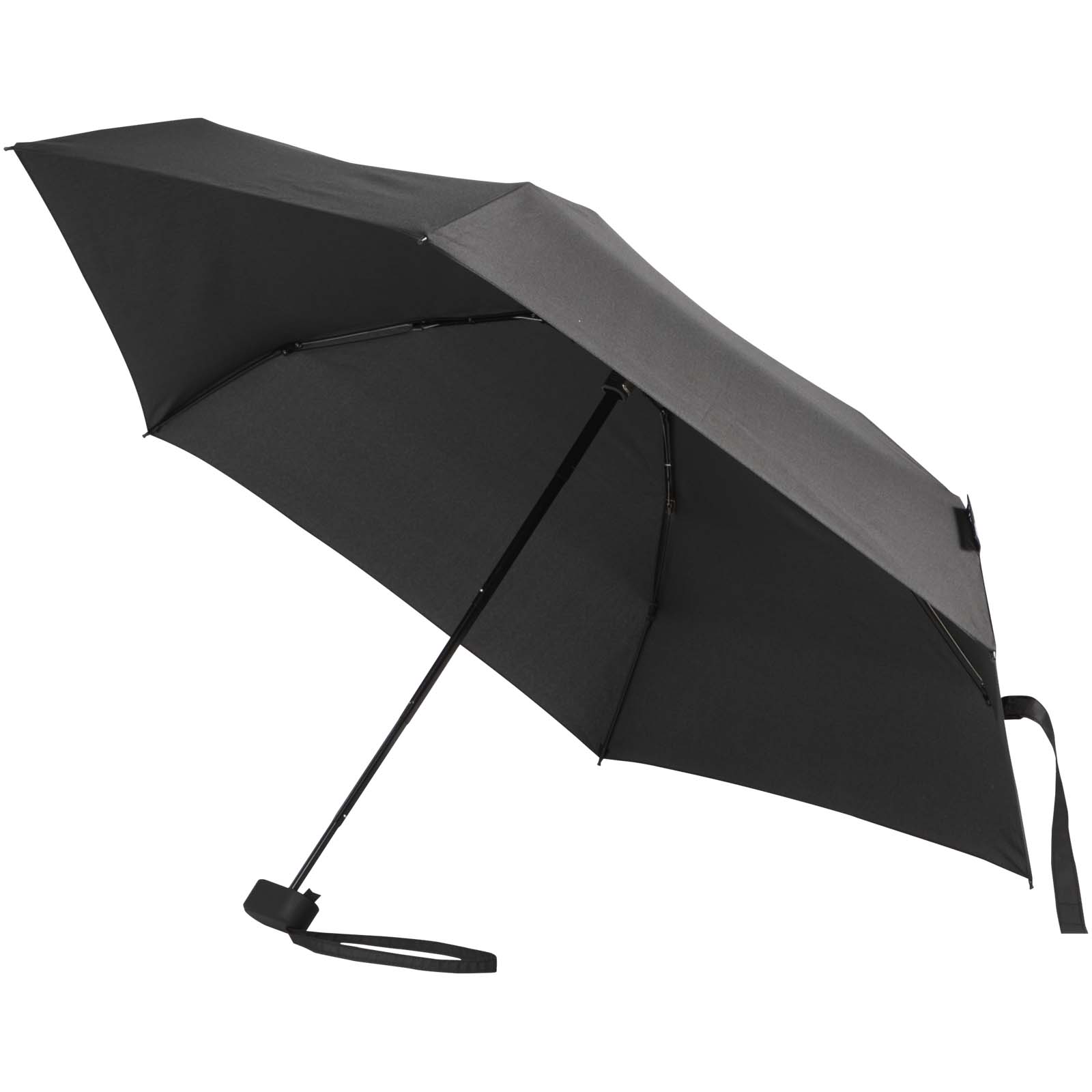 Mini parapluie pliable Jill 19" personnalisé en RPET, 5 sections imprimé avec logo