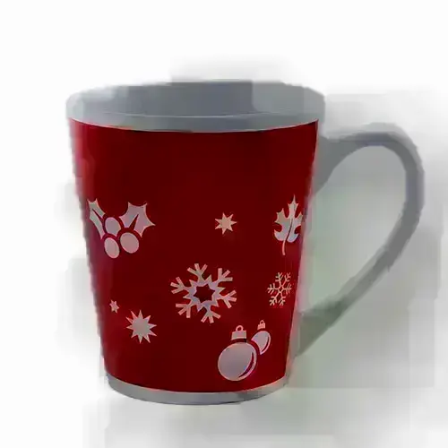 Mug personnalisé rouge de Noël 350 ml - Adriana