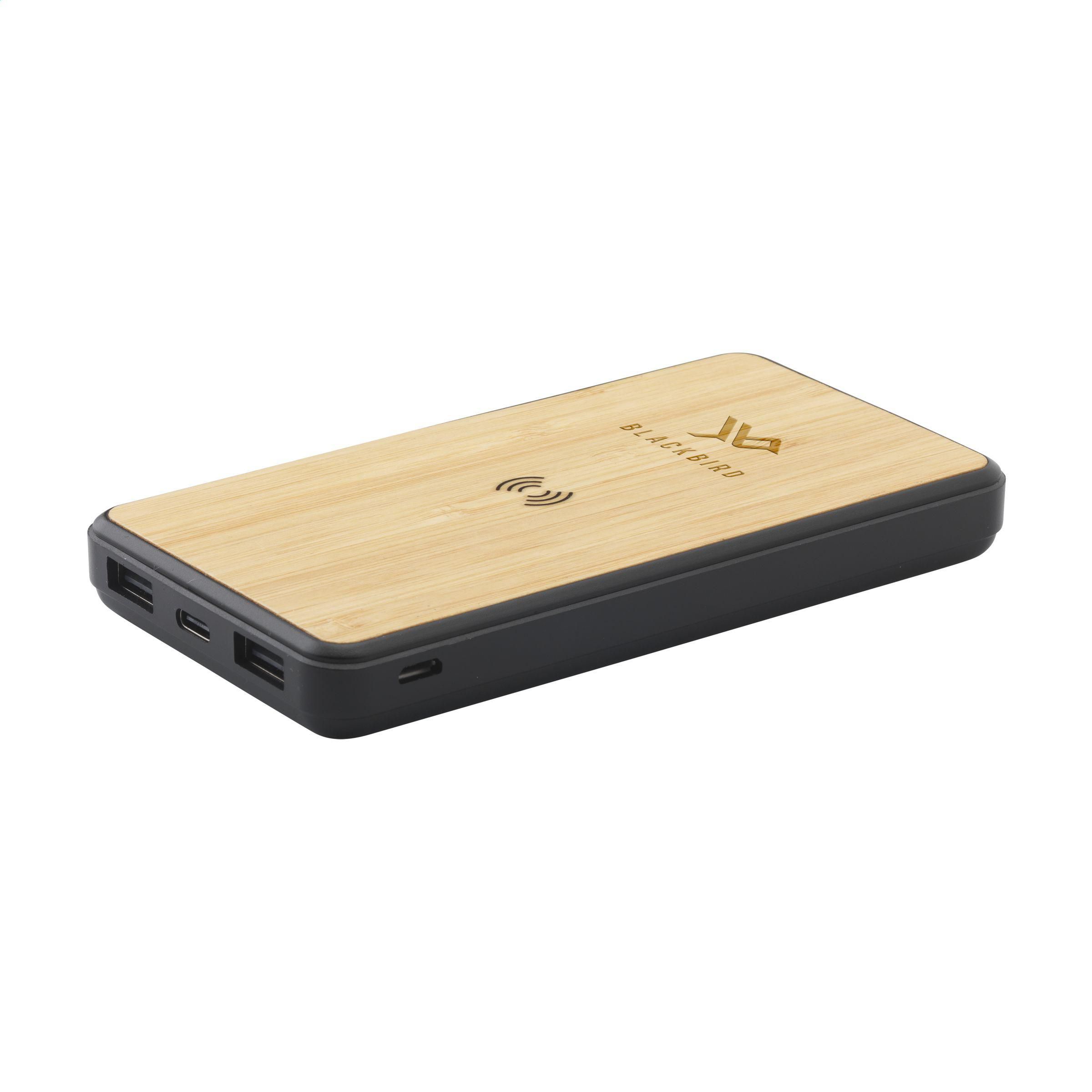 Chargeur sans fil avec Powerbank en ABS Recyclé de Boru Bamboo RCS