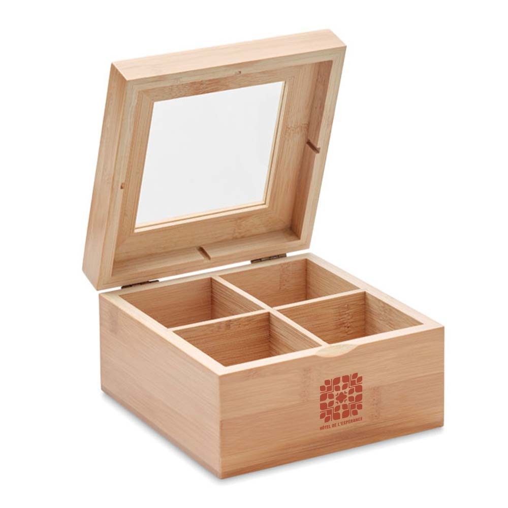 Boîte à thé en bambou