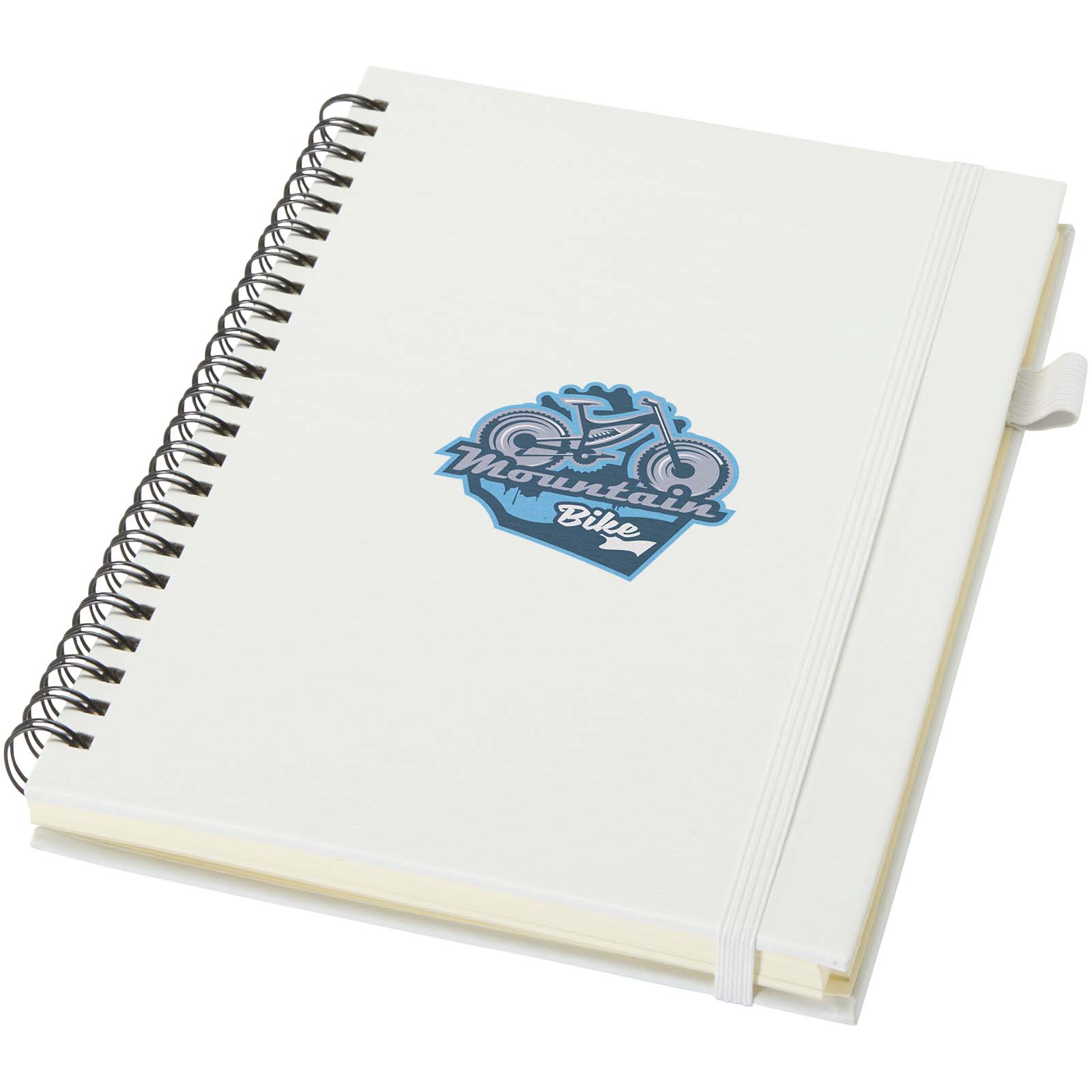Carnet à spirale A5 Liss personnalisé, couverture rigide en plastique recyclé imprimé avec logo