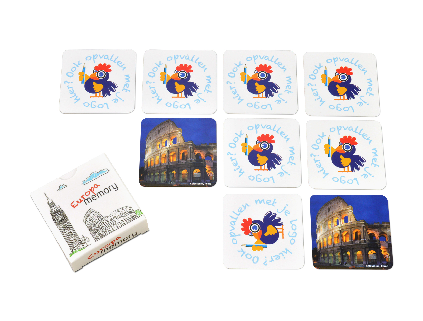 Jeu Memory personnalisé - Monuments d'Europe - JCA11