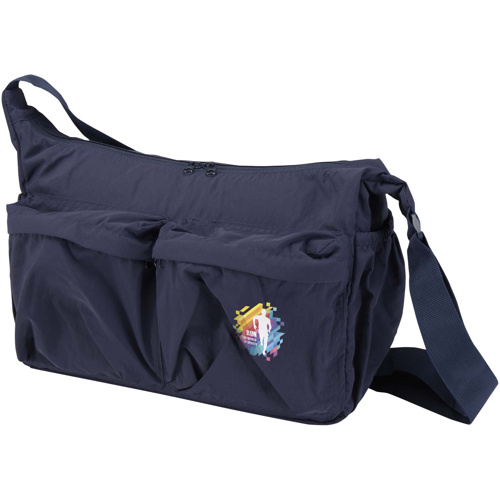 Sacoche ordinateur Calli 13" personnalisée en nylon recyclé GRS imprimé avec logo