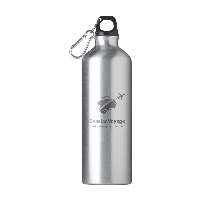 Gourde Personnalisée en Aluminium 770 ml avec Mousqueton