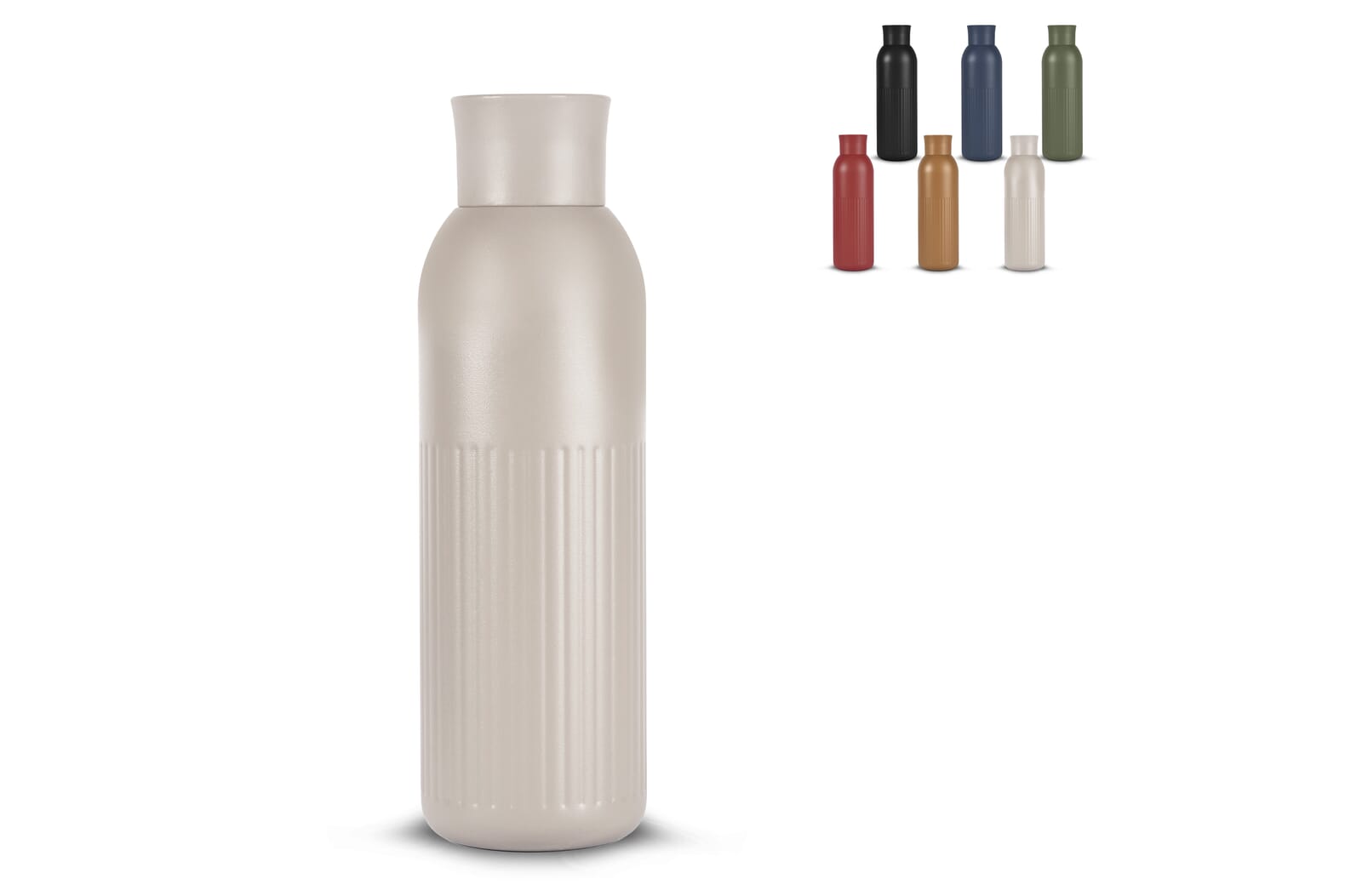 Sagaform Tekla Push bouteille en acier inoxydable avec bouchon poussoir recyclé) 500 ml