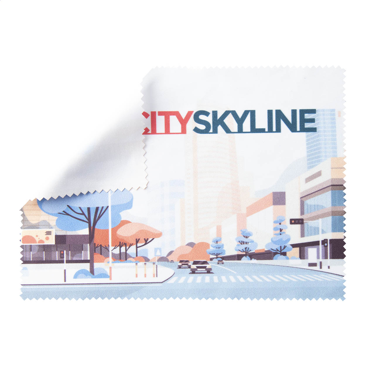 Chiffon de nettoyage Dioptry personnalisé en microfibre 180 g/m², sublimation