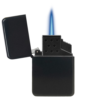 Briquet Flamme Jet Exclusive Noir Mat - Albefeuille-Lagarde imprimé avec logo
