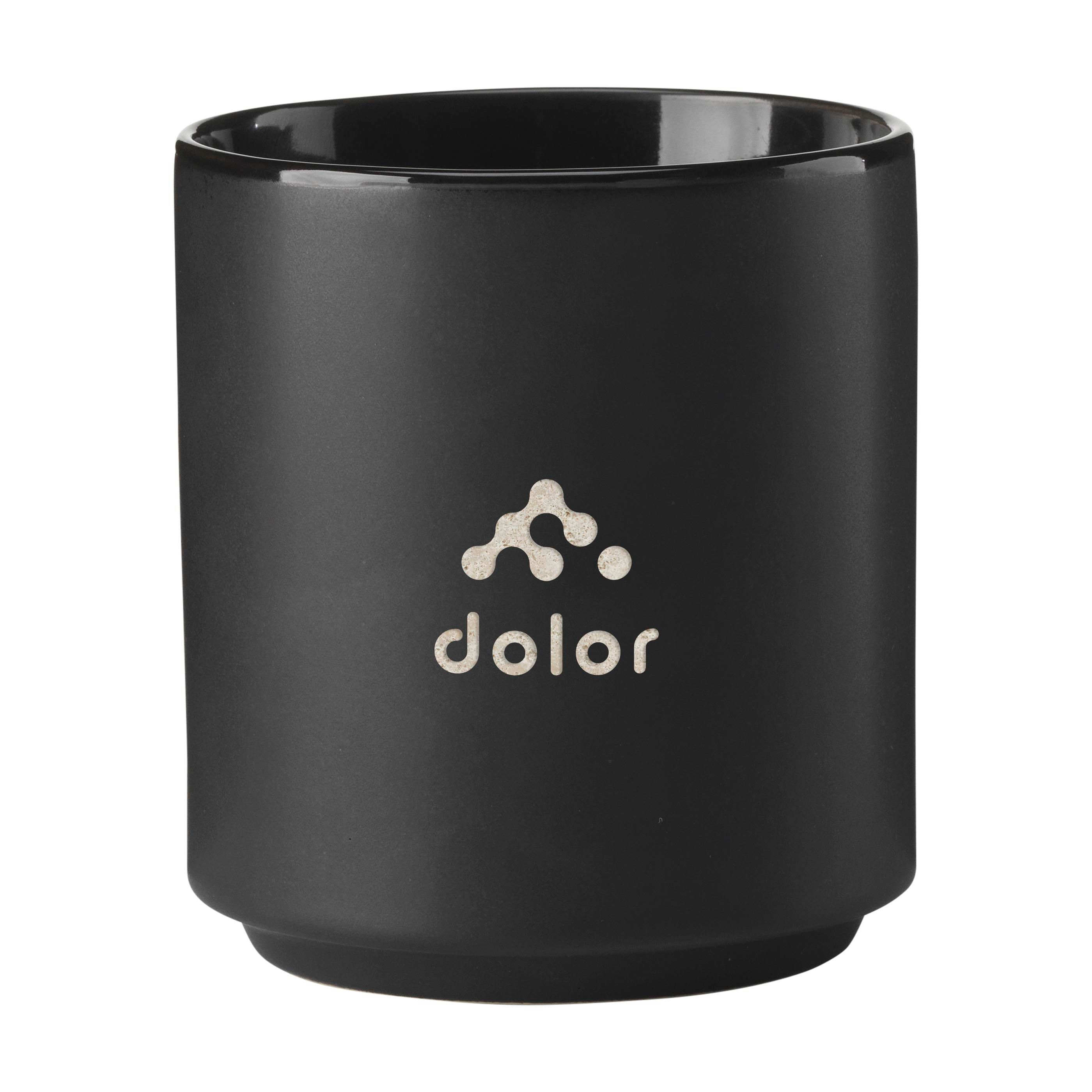 Tasse Noire Empilable 200 ml - Misery