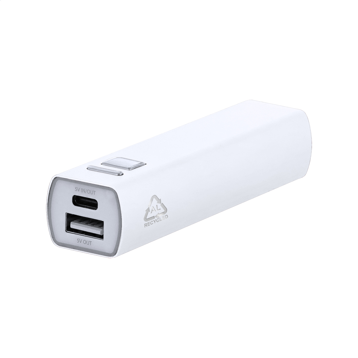 Batterie externe RaluBase personnalisée en aluminium recyclé, 2600 mAh