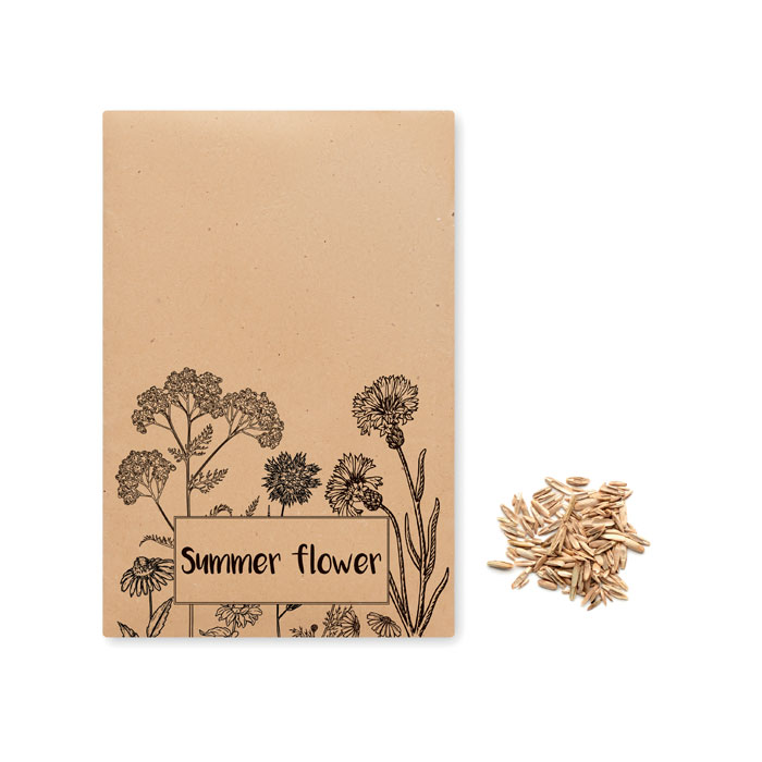 Enveloppe personnalisée avec graines de fleurs sauvages - Savana