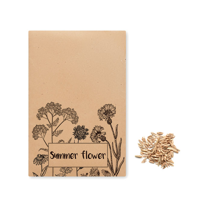 Enveloppe personnalisée avec graines de fleurs sauvages - Savana - Zaprinta France