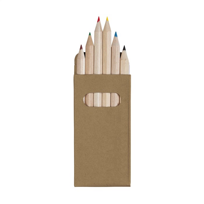 Boîte personnalisée de crayons de couleur en bois écologiques - Ailurus - Zaprinta France