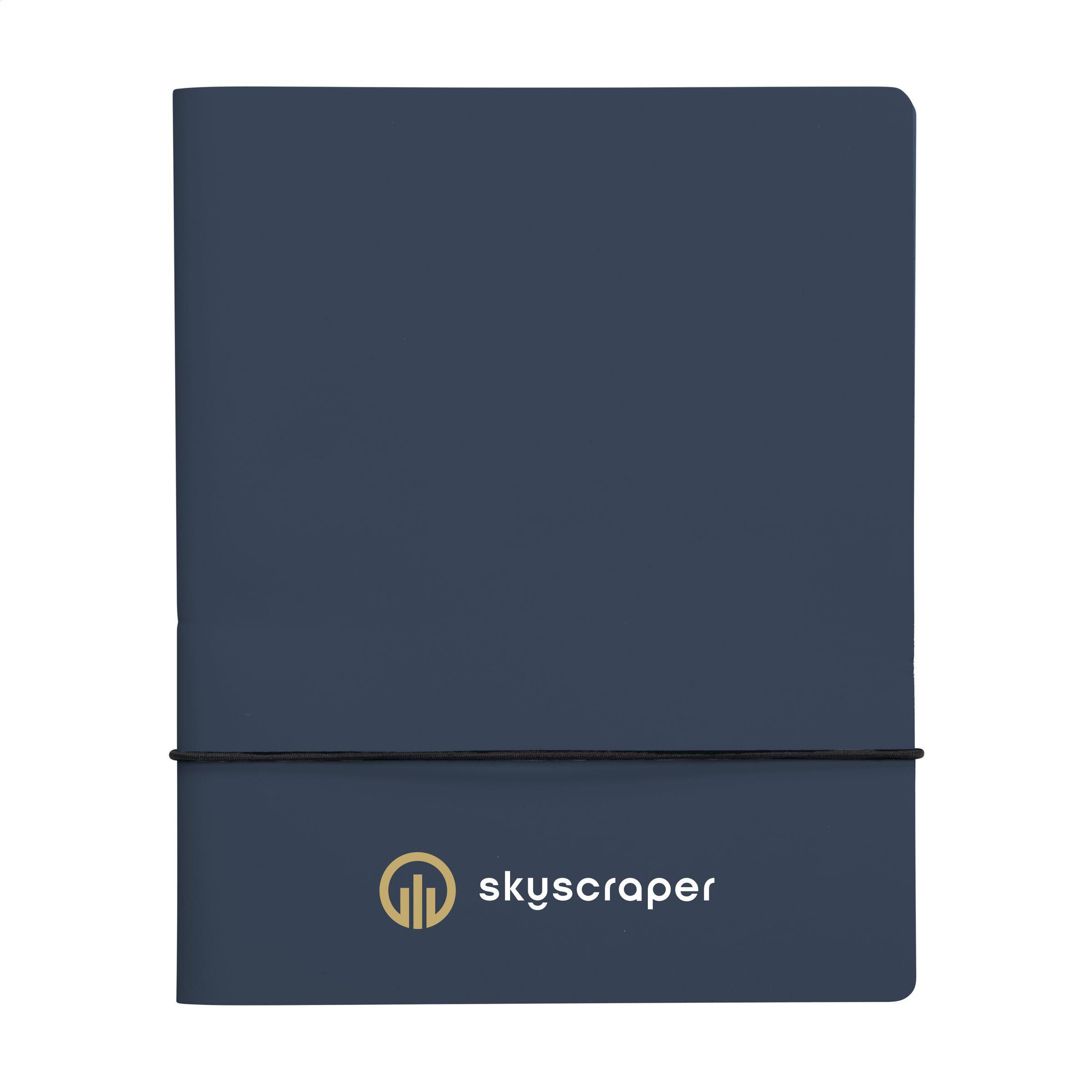 Carnet Durable en Cuir Recyclé - Campagne-sur-Aude imprimé avec logo