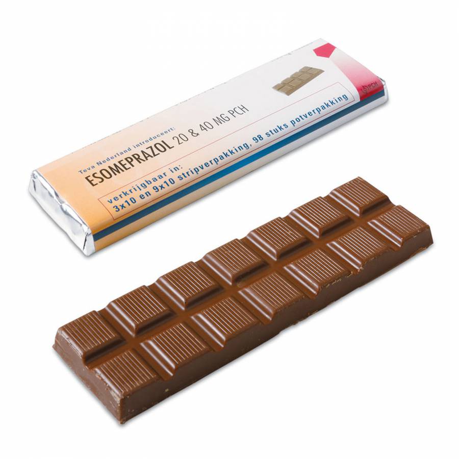 Tablette de chocolat personnalisable - Chocolat au lait ou noir