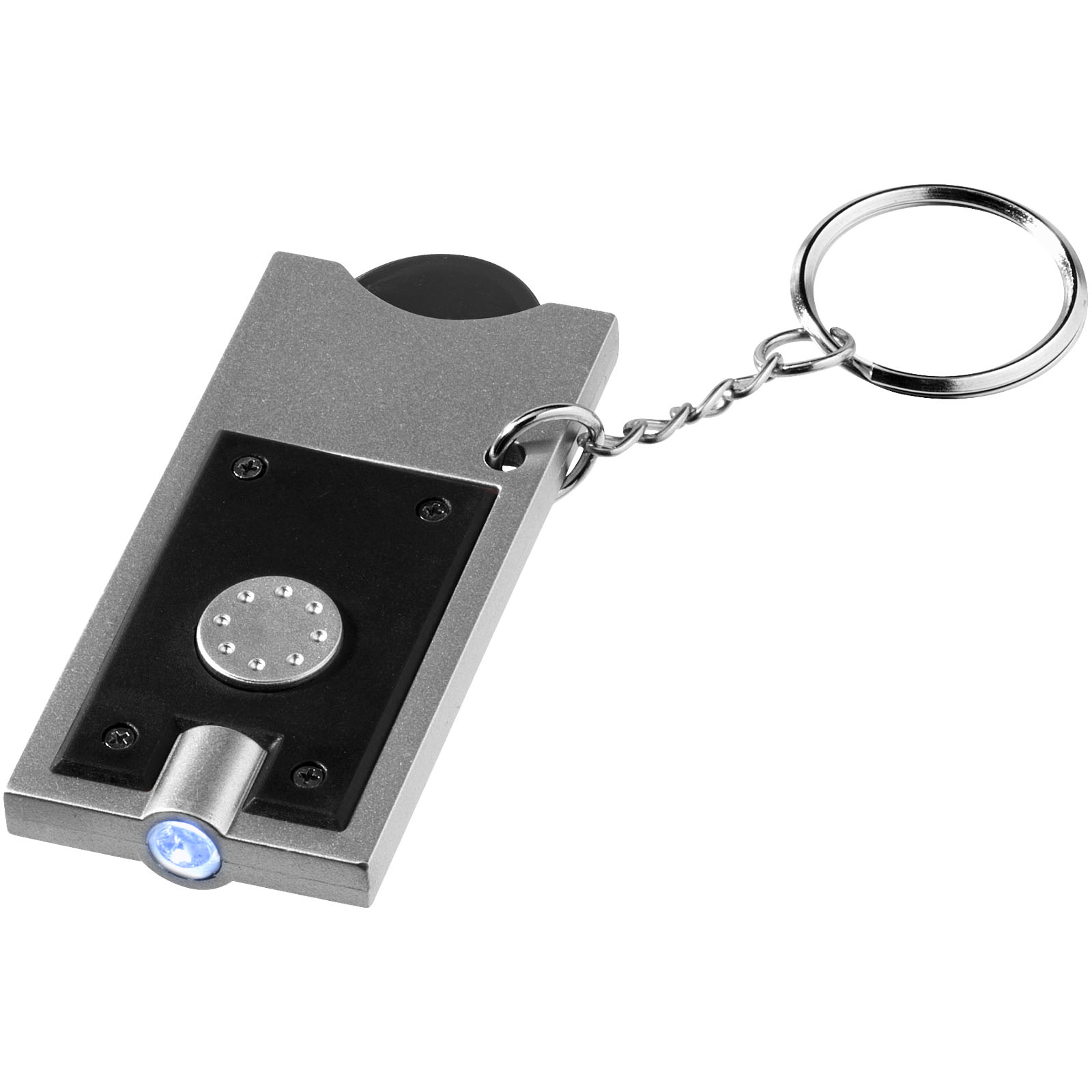 Porte-clés jeton caddie LED personnalisé - Créteil