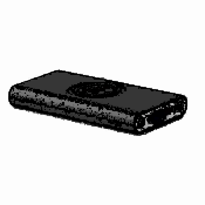 Batterie externe personnalisée 8000 mAh noire sans fil - Afragola