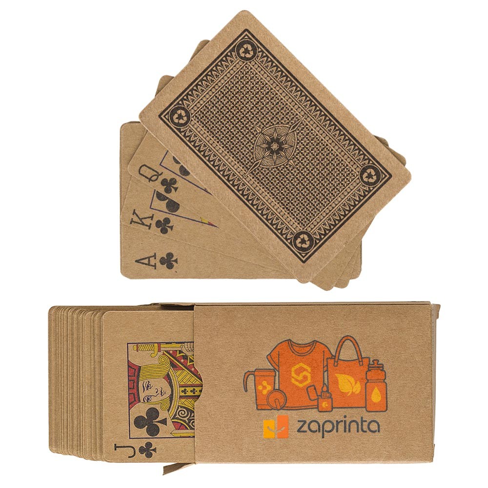 Jeu de cartes de 54 cartes en carton recyclé