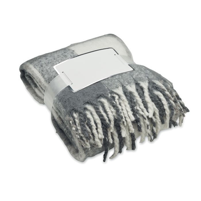 Couverture en Mohair à Carreaux - Valay imprimé avec logo