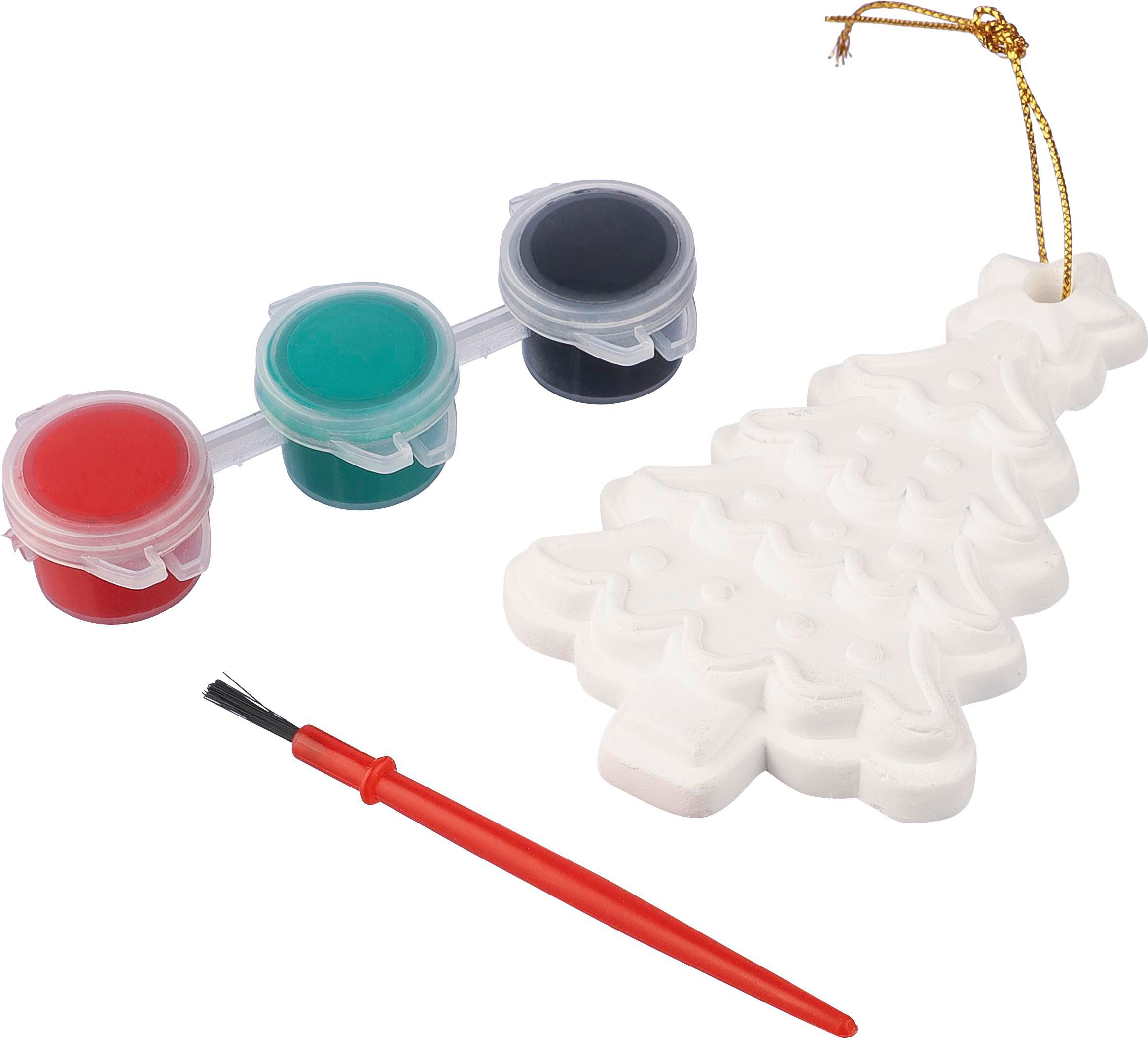 Ensemble de peinture de Noël en plâtre - Champignolles