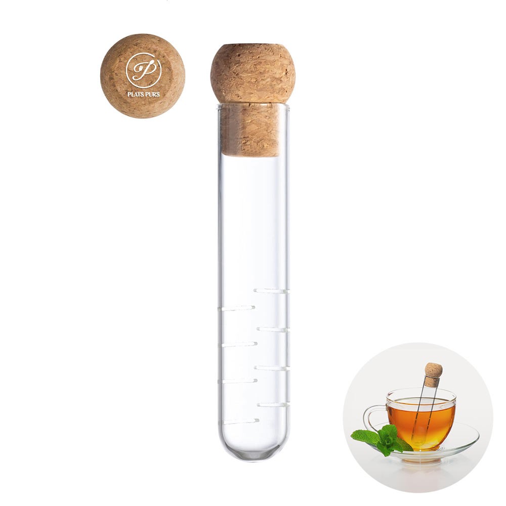 Infuseur de Thé en Verre - Sainte-Colombe-sur-Seine imprimé avec logo