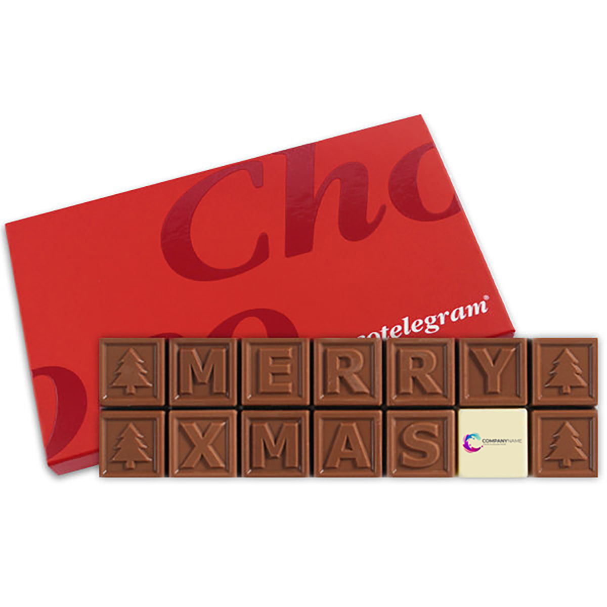 Carte de Noël en Chocolat Joyeux