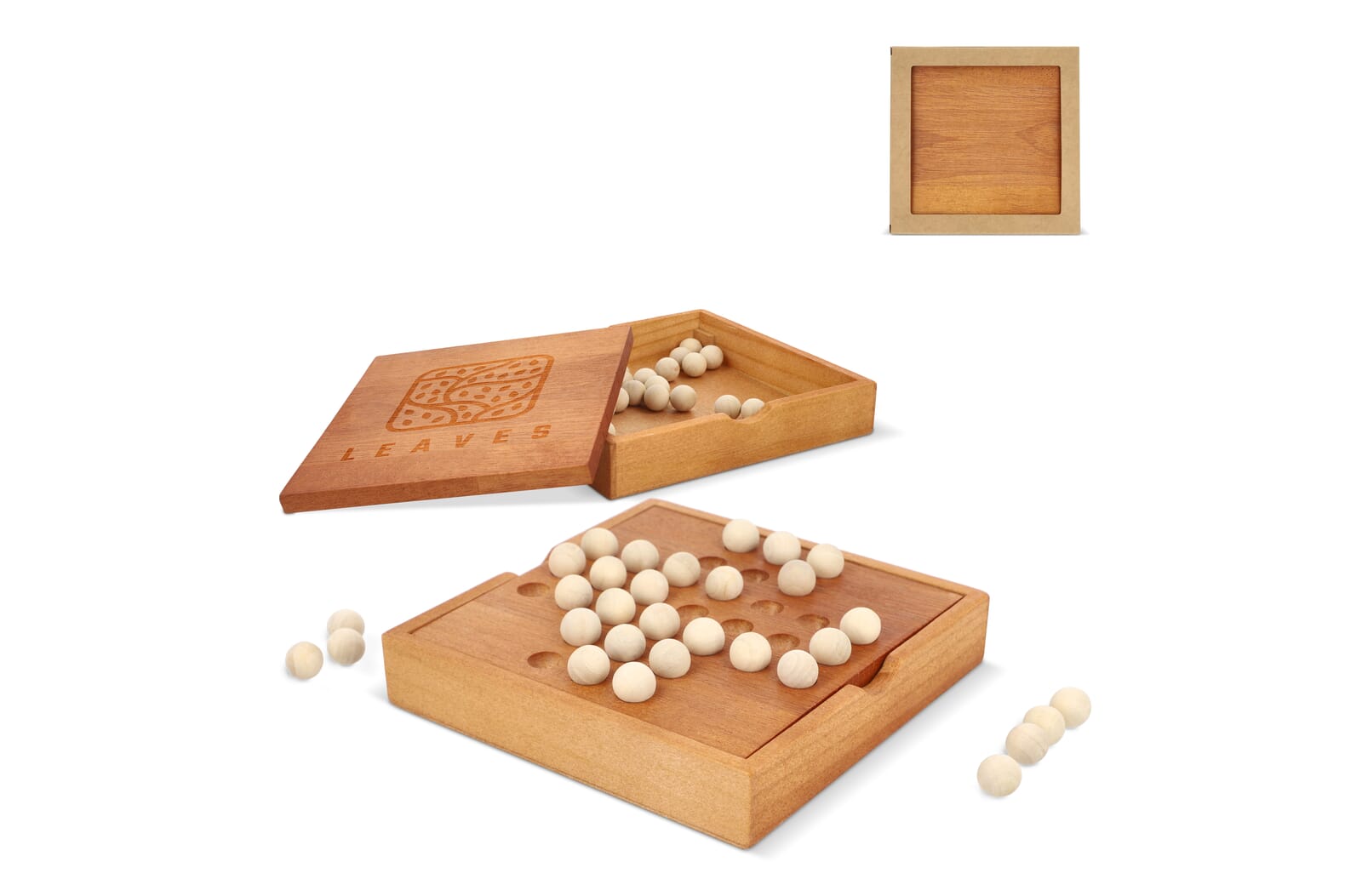 Jeu de Solitaire en Bois - Lignières-de-Touraine