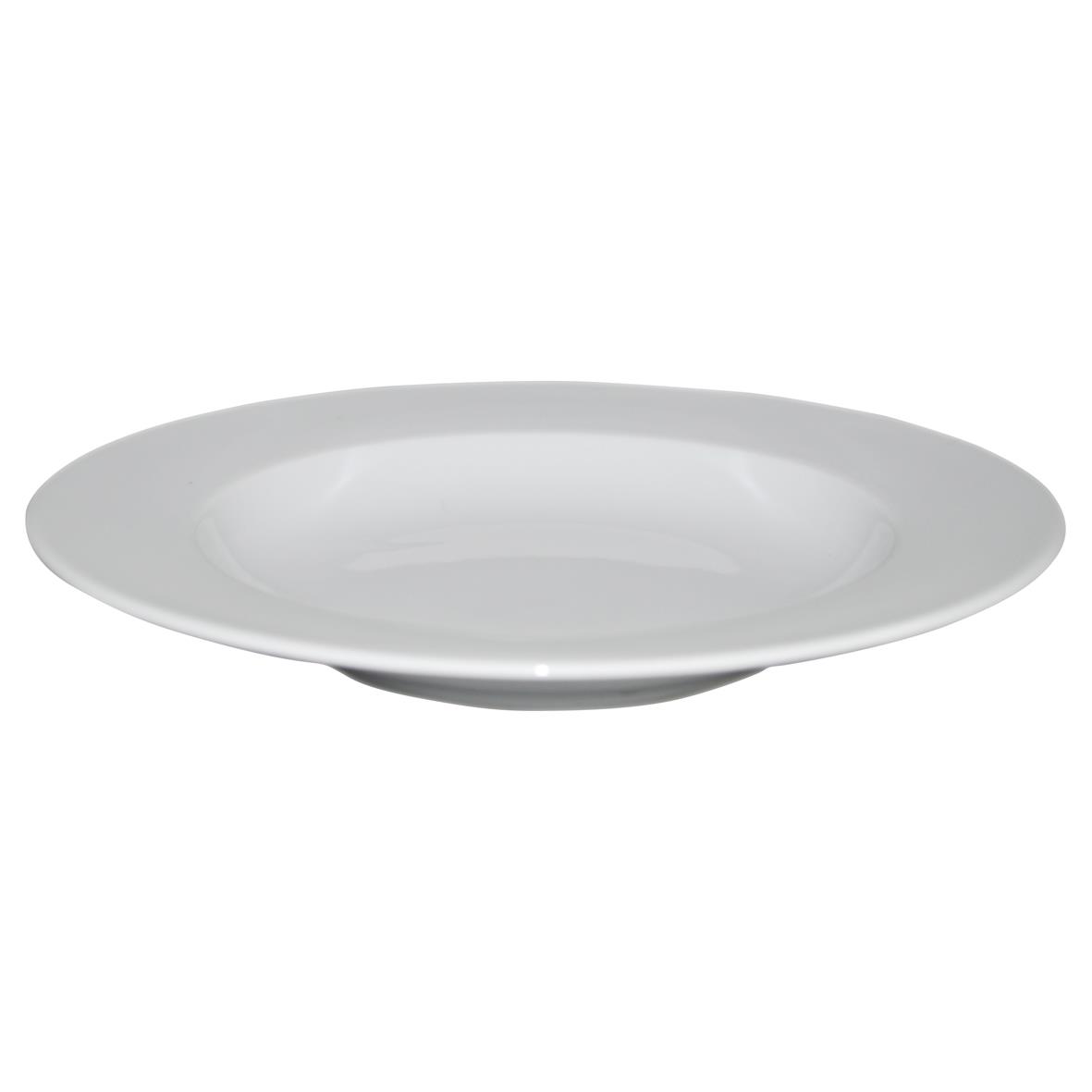 Assiette Creuse Élargie Blanche 23 cm - La Chapelle-Saint-André imprimé avec logo