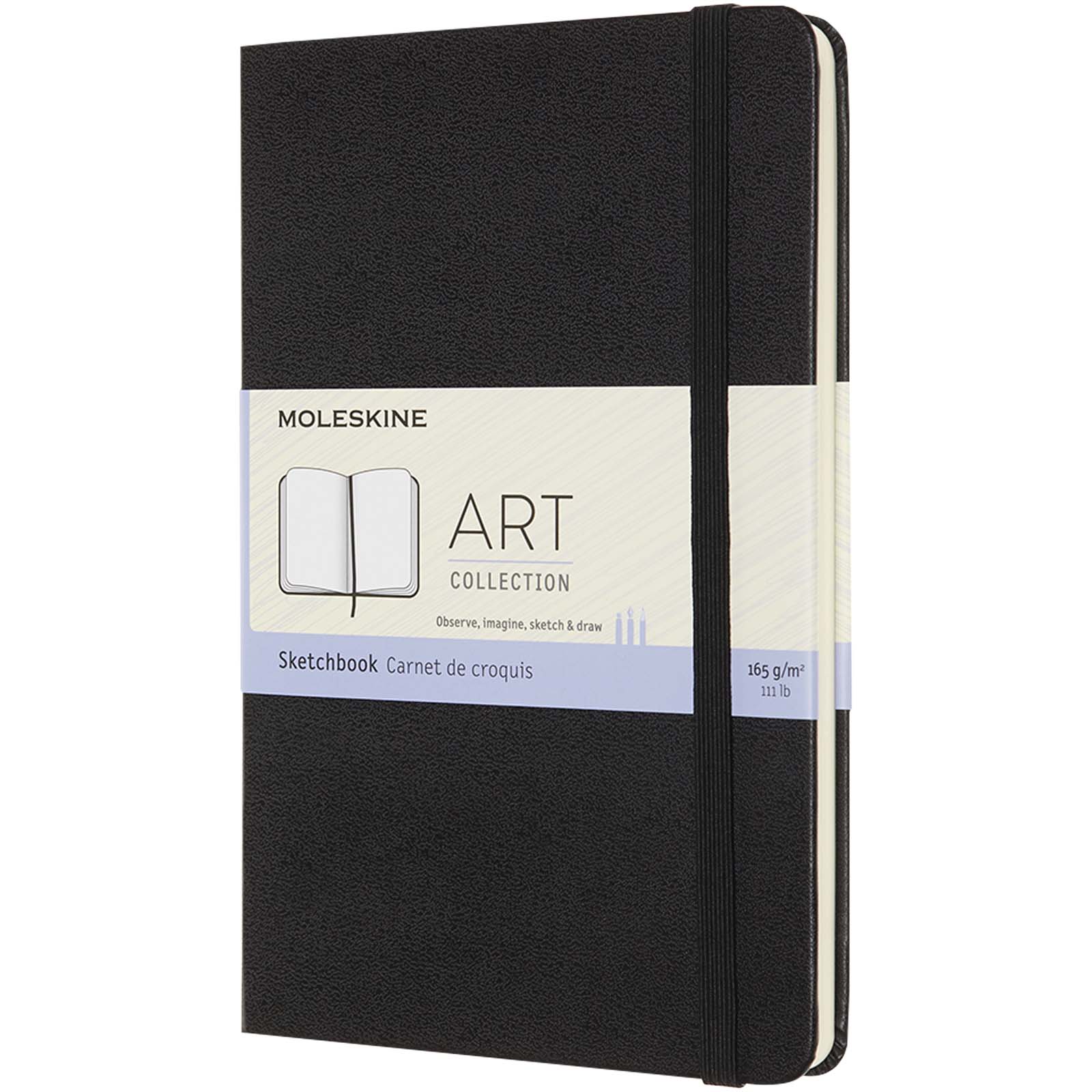 Carnet de croquis artistique Moleskine - Labastide-Gabausse imprimé avec logo