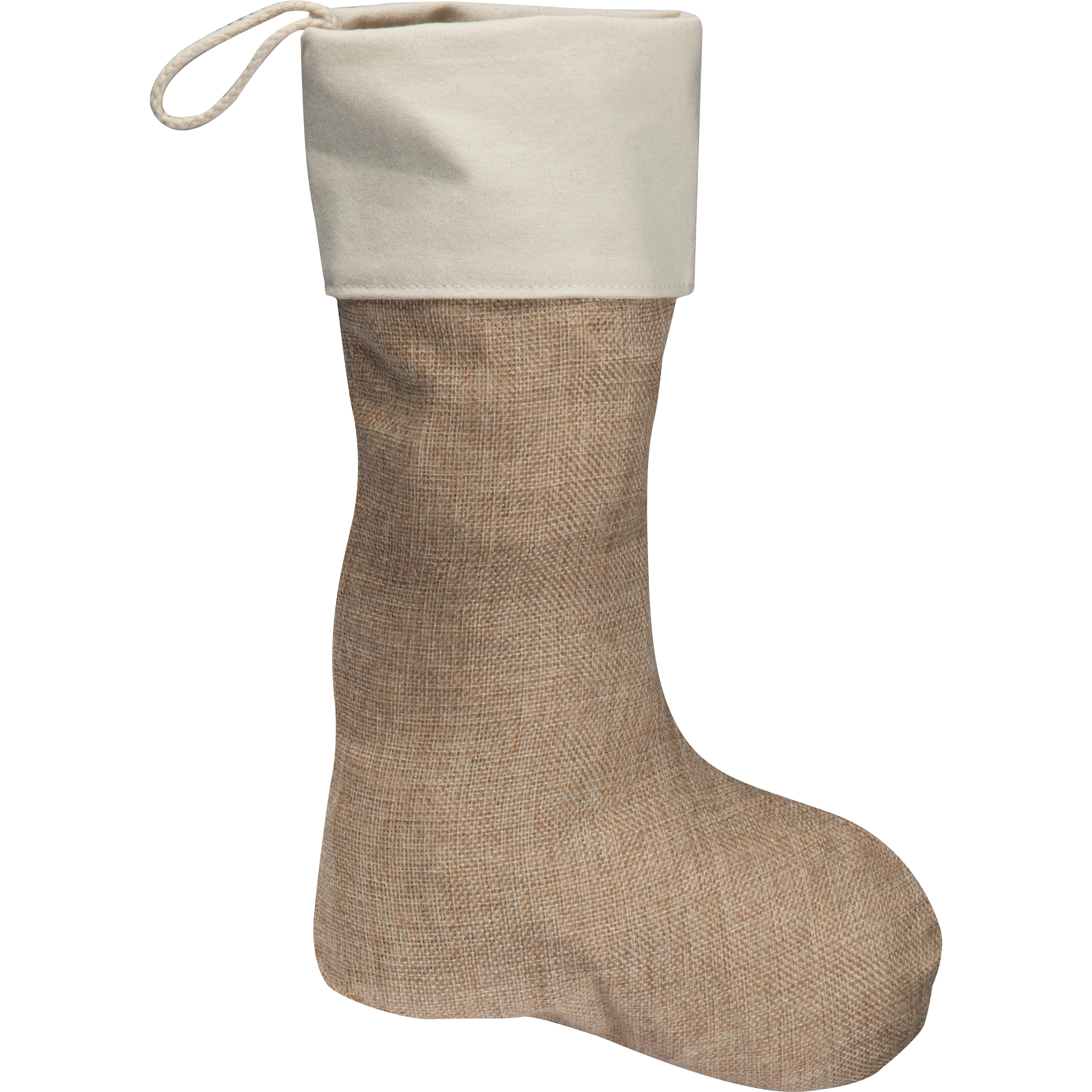 Chaussette de Noël en jute - Gretz-Armainvilliers