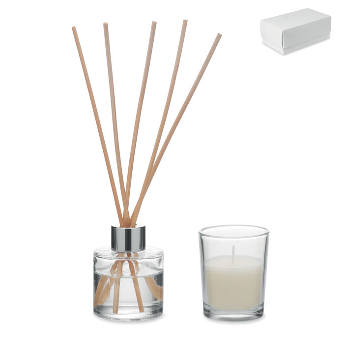 Diffuseur et ensemble de bougies à la vanille