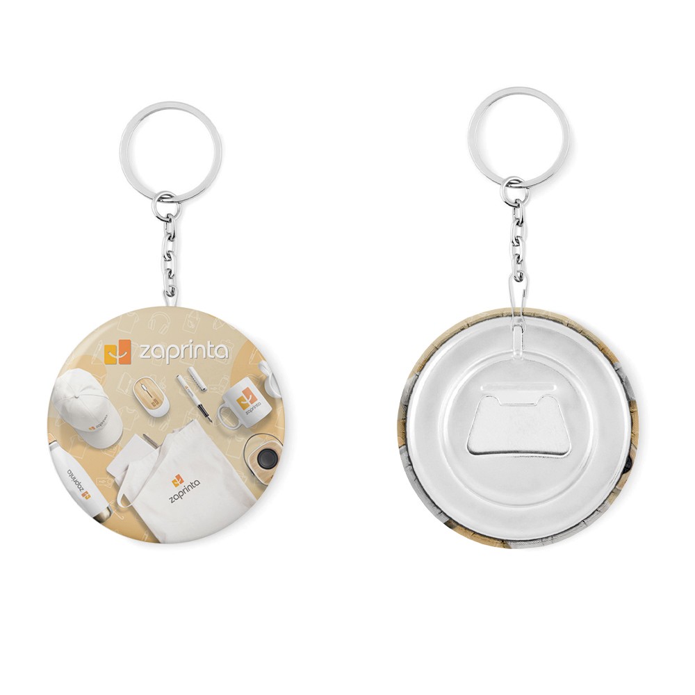 Porte-clés multifonction avec épingle, bouton et ouvre-bouteille - Le Mazeau