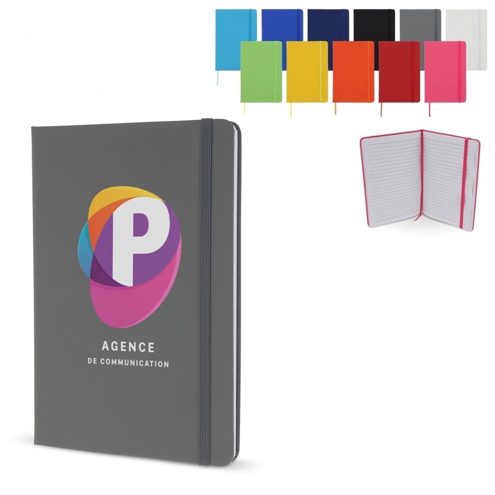 Carnet classique A5 en PU avec sangle élastique - Touquin