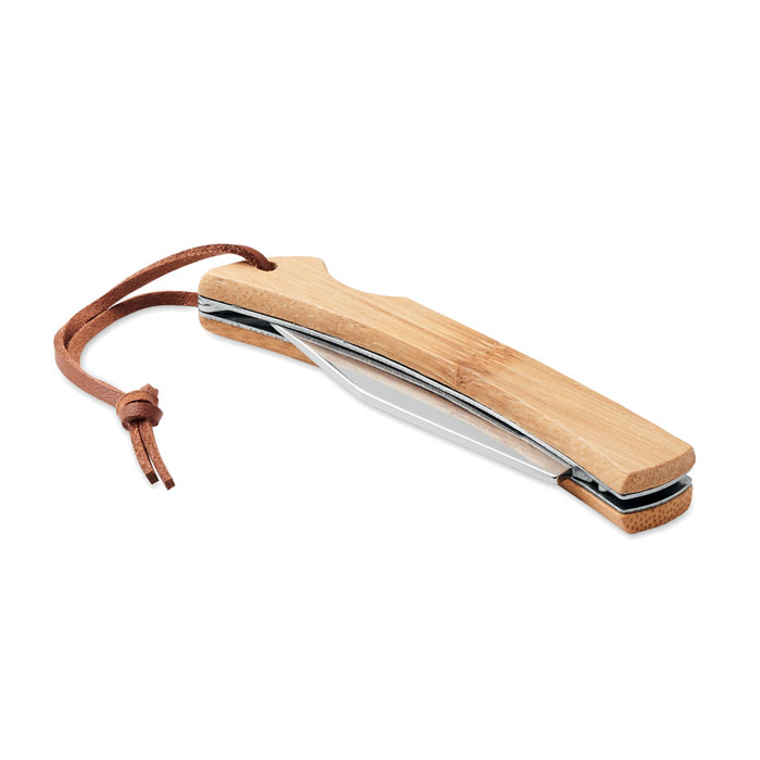Couteau pliable en bambou - Zaprinta France