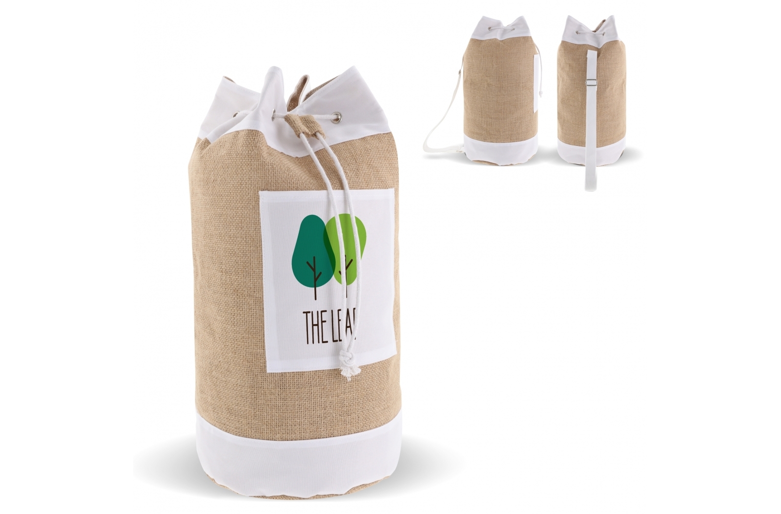 Sac de voyage en jute et coton