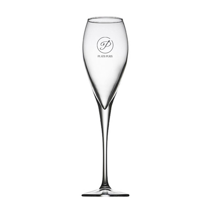 Flûte à champagne personnalisée transparente 225 ml - Vens