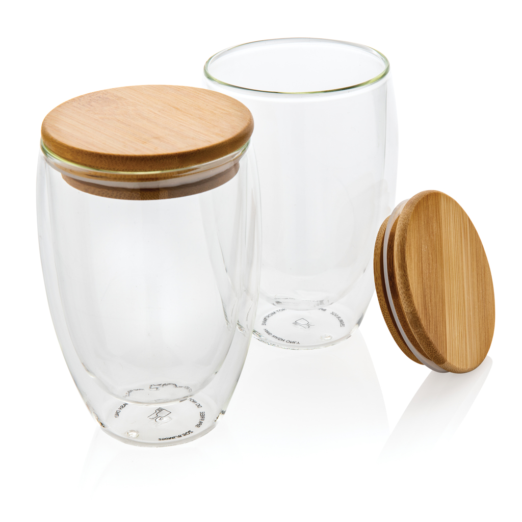 Set personnalisé avec 2 verres double paroi 350ml - Ibou