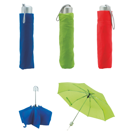 Parapluie à manche métallique pliable avec poignée en PVC - Saint-Gorgon-Main - Zaprinta France