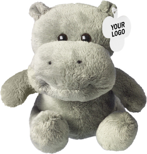 Peluche Hippopotame avec l'Article 5013 et Étiquette - Azay-sur-Cher - Zaprinta France