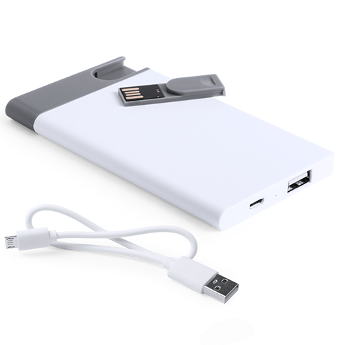 Batterie externe personnalisée 2500 mAh avec clé USB 8 Gb - Grosseto