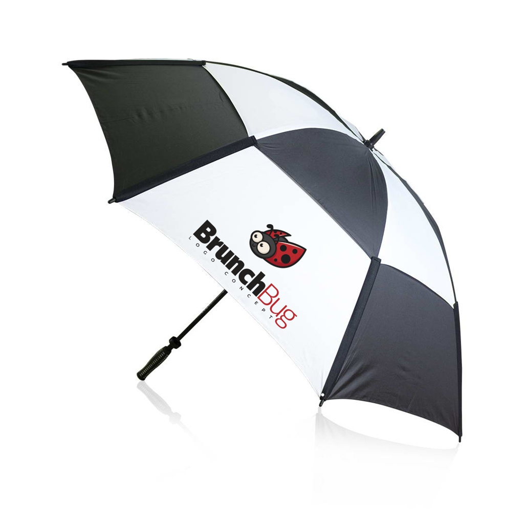 Grand parapluie de golf personnalisé 135 cm bicolore - Simon
