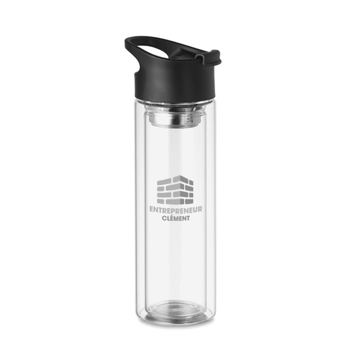 Gourde personnalisée en verre 380ml — Khalil - Zaprinta France