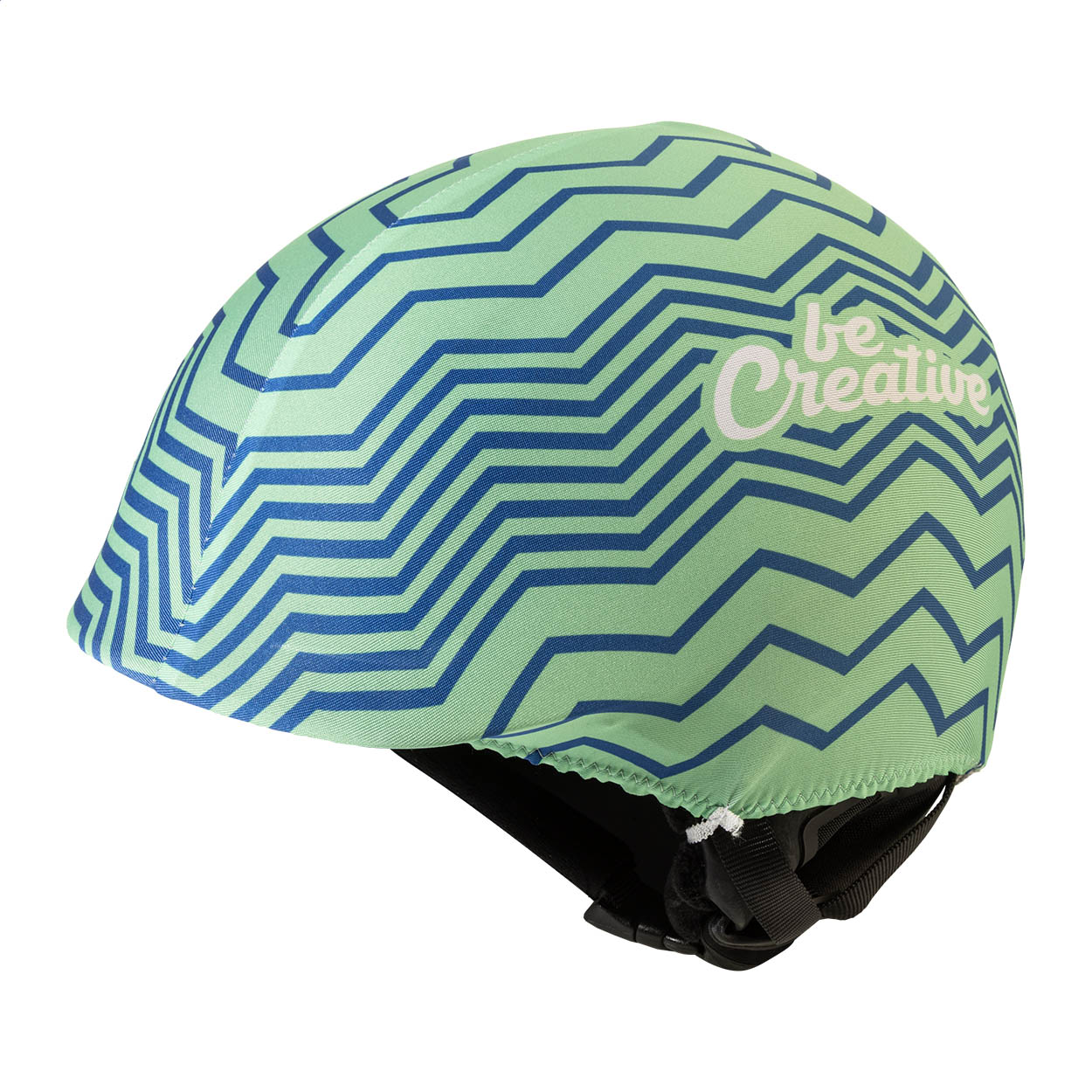 Couvre-casque de ski CreaHelm Slope sur mesure en RPET, sublimation imprimé avec logo