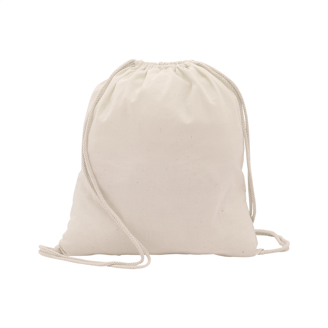 Sac à dos cordelettes Dravis personnalisé en coton 100 g/m²