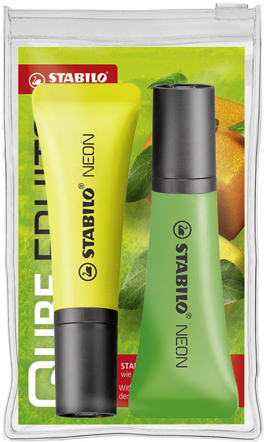 Étui STABILO® NEON pour 2 surligneurs - Coulombs